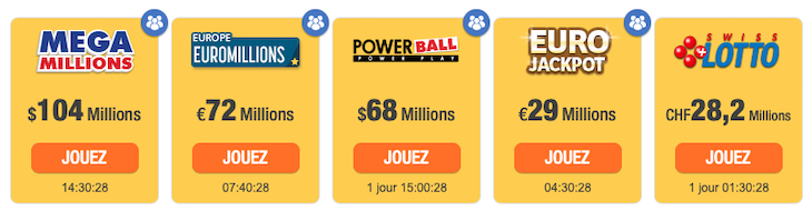 Loteries françaises et étrangères avec The Lotter